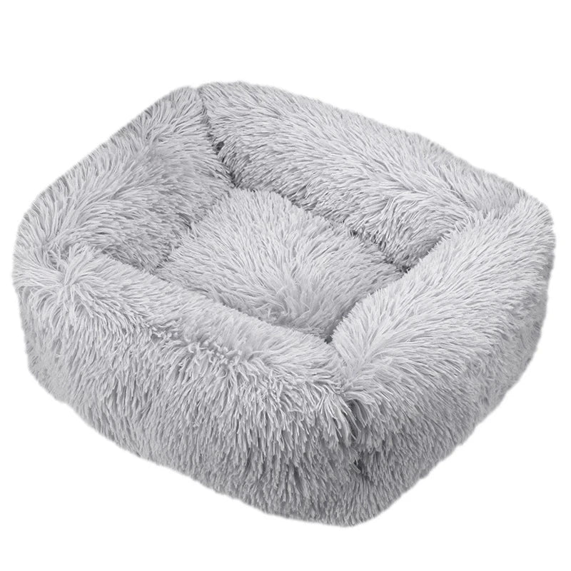 Purely Pawsome™ Rectangle Plush Dog Bed - Winter Warm Mat for Small, Medium & Big Pets