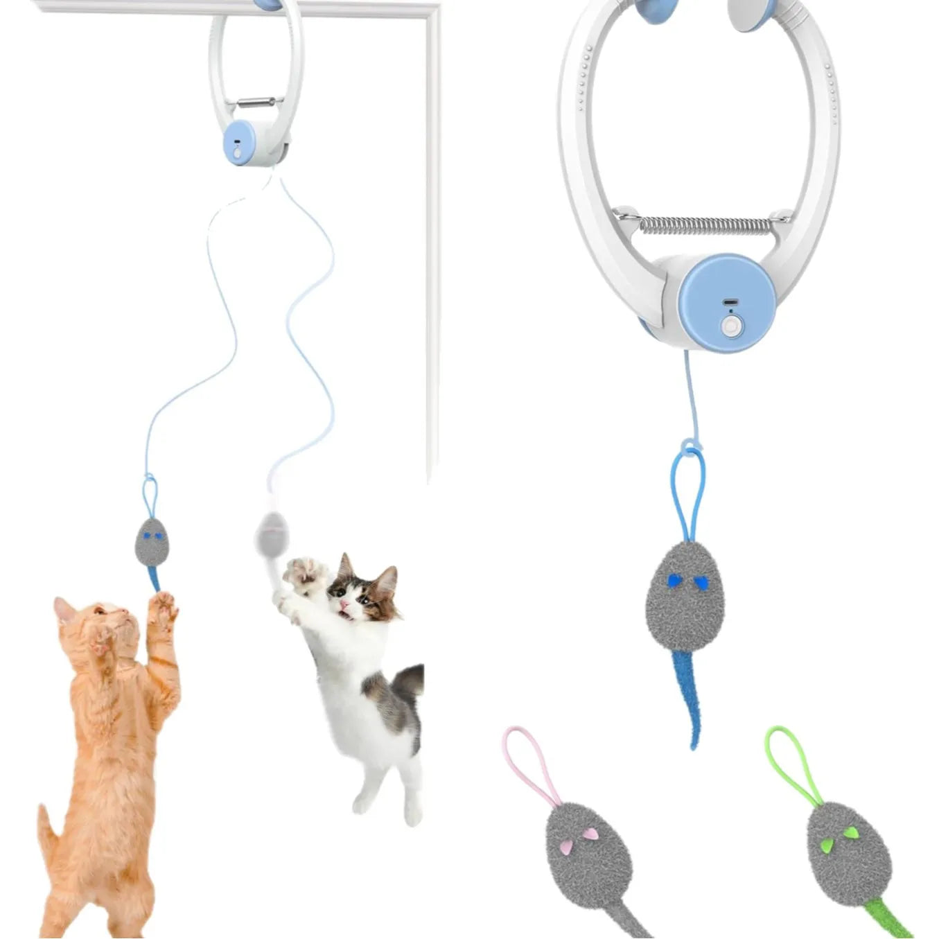 Purely Pawsome™ Electric Butterfly Cat Toy - USB Rechargeable Fluttering Feather Wand for Indoor Enrichment