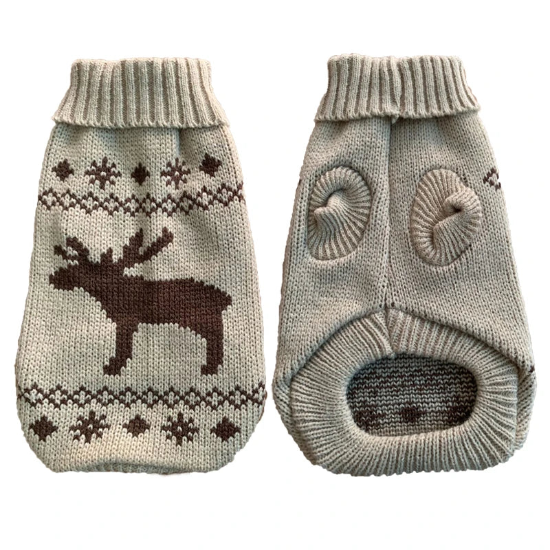 Purely Pawsome™ Cozy Knitted Dog Sweater - Winter Warmth for Small & Medium Dogs