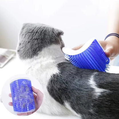 Self-Grooming Cat Corner Brush – Wall-Mounted Massage & Hair Removal Tool | Purely Pawsome