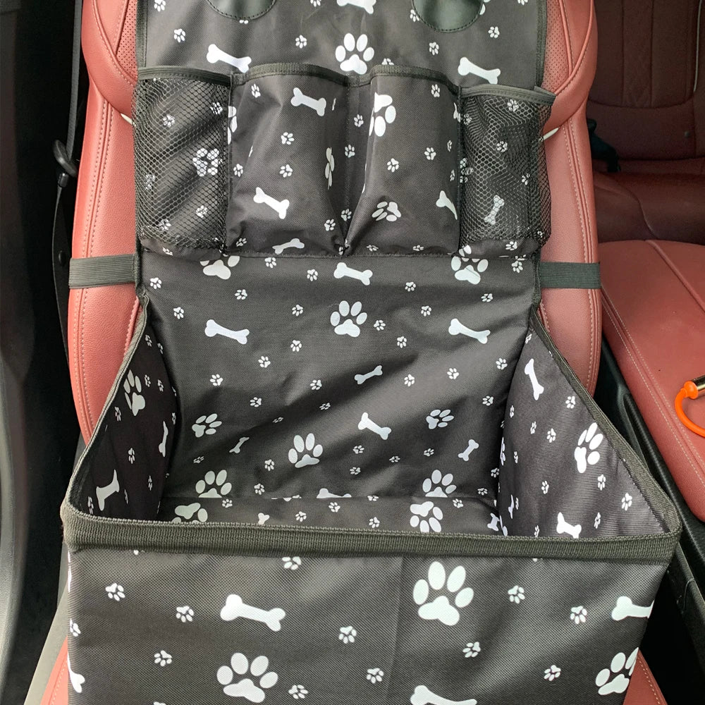 🐾 Purely Pawsome™ Dog Car Seat with Storage Pockets