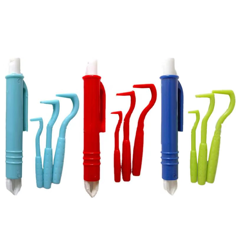 4-Piece Tick & Flea Remover Tool Set – Safe Hook & Tweezer Extractor for Dogs & Cats