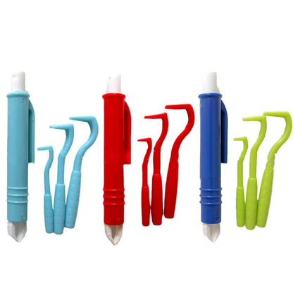 4-Piece Tick & Flea Remover Tool Set – Safe Hook & Tweezer Extractor for Dogs & Cats