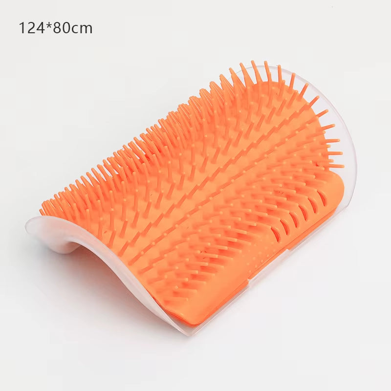 Self-Grooming Cat Corner Brush – Wall-Mounted Massage & Hair Removal Tool | Purely Pawsome