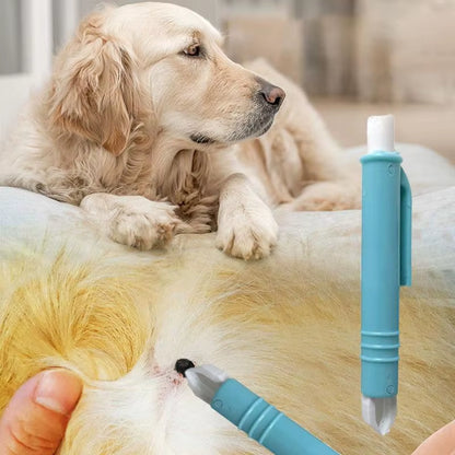 4-Piece Tick & Flea Remover Tool Set – Safe Hook & Tweezer Extractor for Dogs & Cats