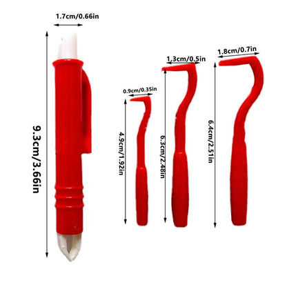 4-Piece Tick & Flea Remover Tool Set – Safe Hook & Tweezer Extractor for Dogs & Cats