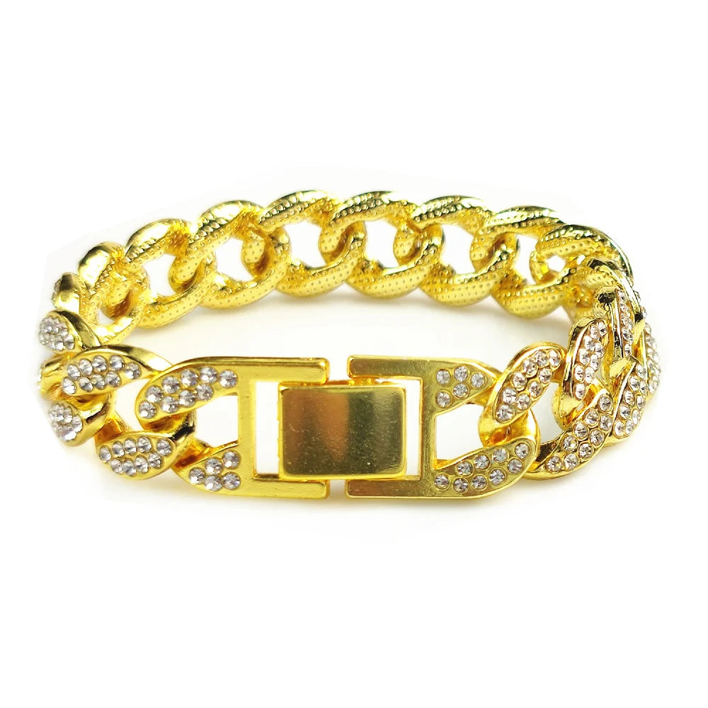 Diamond Bling Metal Pet Necklace for Small, Medium & Large Dogs