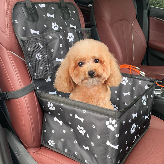 🐾 Purely Pawsome™ Dog Car Seat with Storage Pockets
