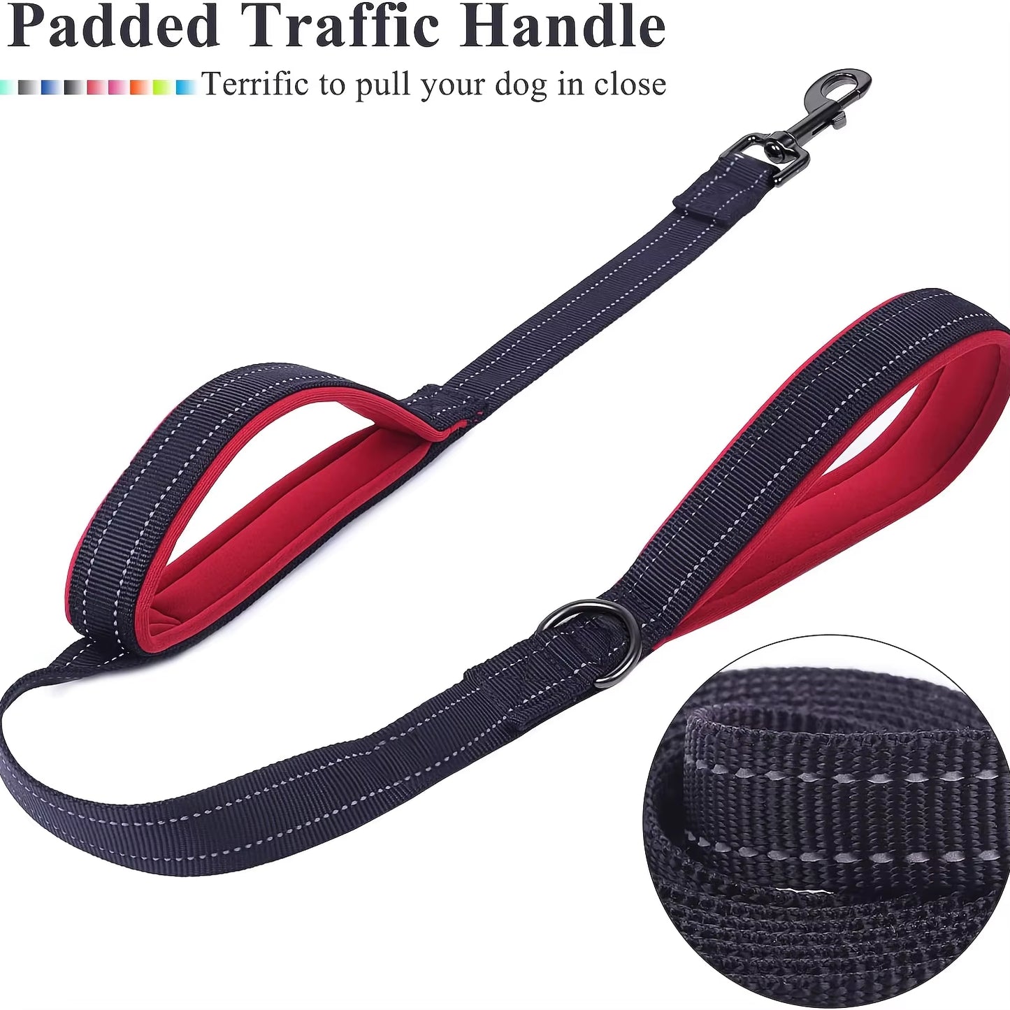 🐾 Purely Pawsome™ Heavy-Duty Double Handle Dog Leash