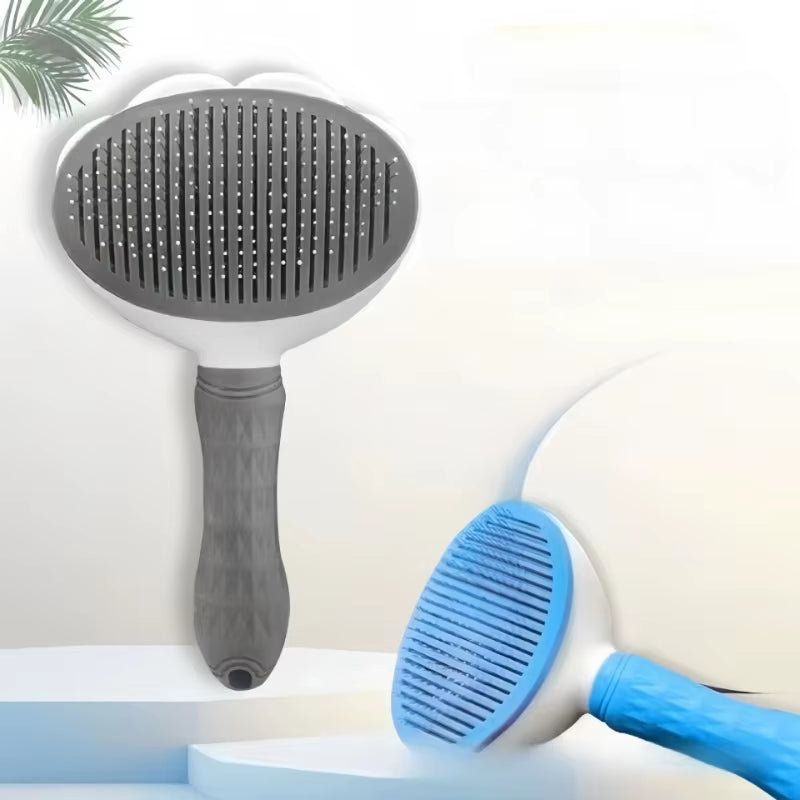 Professional Deshedding Grooming Brush – Anti-Tangle Stainless Steel Tool for Dogs & Cats | Purely Pawsome