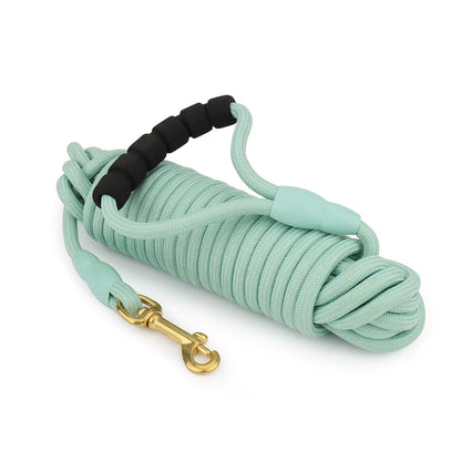 5M/10M Dog Leashes Long Pet Leash Puppy Walk Training round Rope for Small Medium Big Dog with Foam Handle