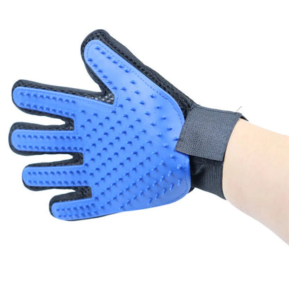 Pet Grooming & Deshedding Glove – Gentle Hair Removal Brush for Dogs & Cats