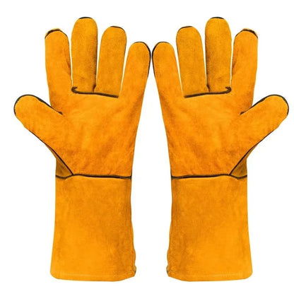 Ultra-Long Anti-Bite Protective Gloves – Heavy-Duty Leather Handling Gloves for Dogs, Cats & Reptiles