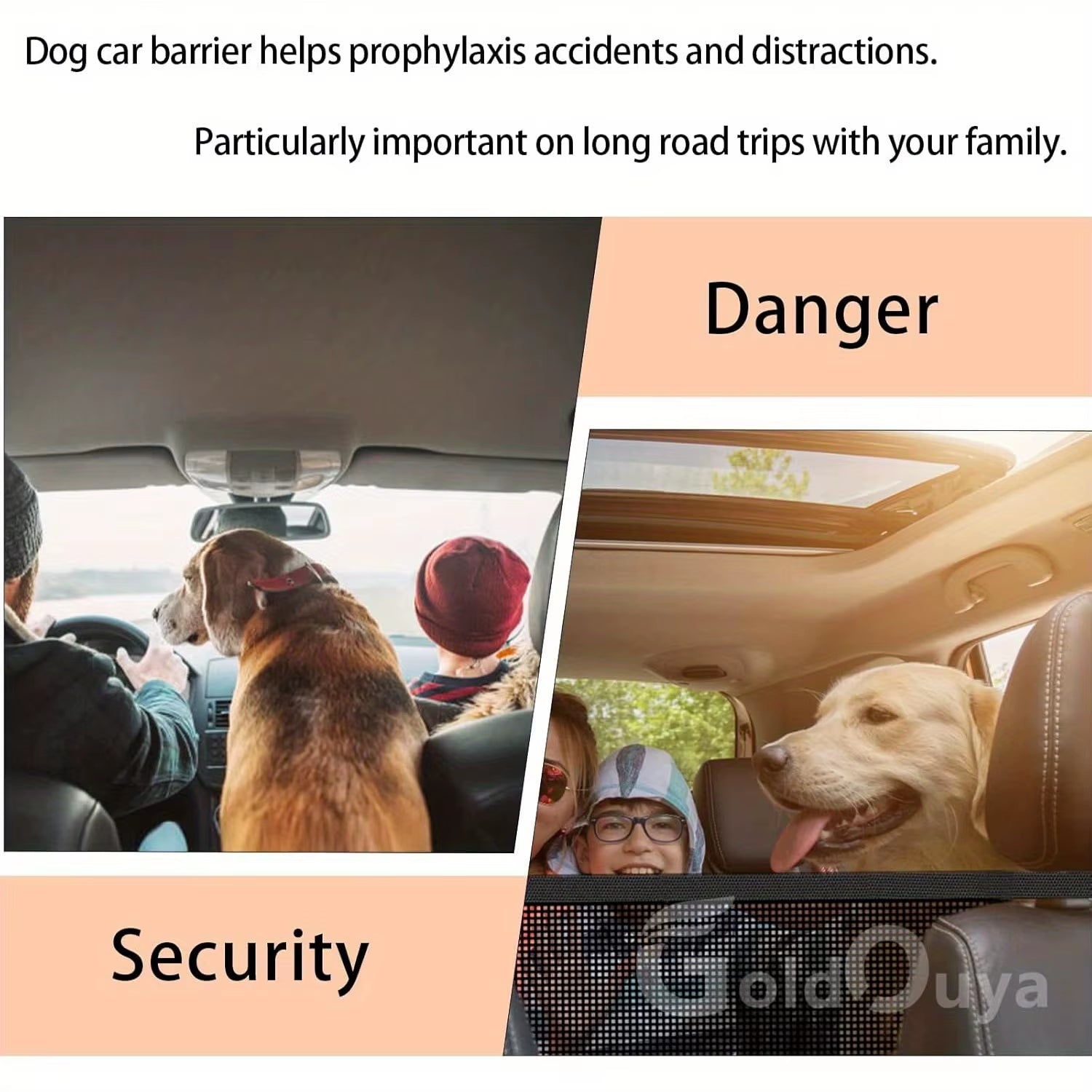 🐾 Purely Pawsome™ Car Dog Net Barrier
