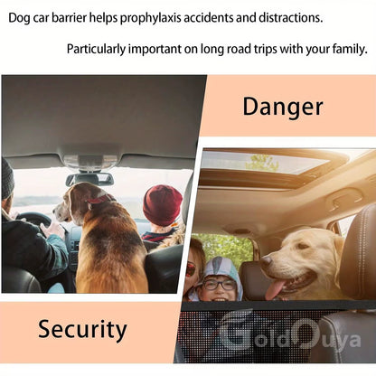 🐾 Purely Pawsome™ Car Dog Net Barrier