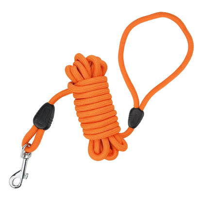 5M/10M Dog Leashes Long Pet Leash Puppy Walk Training round Rope for Small Medium Big Dog with Foam Handle