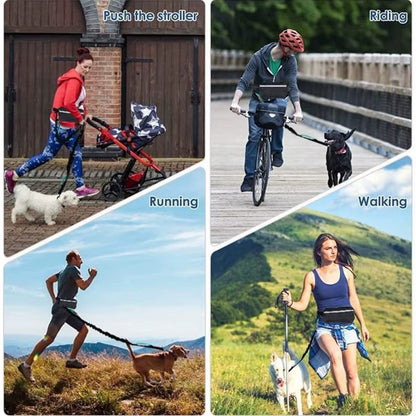 🐾 Purely Pawsome™ Dog Running Waist Leash