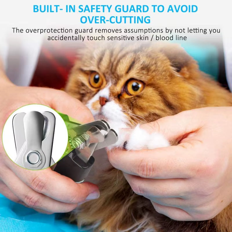 2-in-1 Pet Dematting & Deshedding Comb – Double-Sided Fur Knot Cutter with Nail Clippers for Dogs & Cats