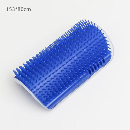 Self-Grooming Cat Corner Brush – Wall-Mounted Massage & Hair Removal Tool | Purely Pawsome