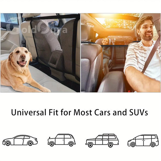 🐾 Purely Pawsome™ Car Dog Net Barrier