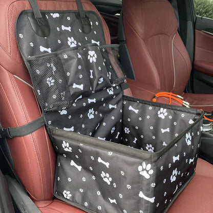 🐾 Purely Pawsome™ Dog Car Seat with Storage Pockets