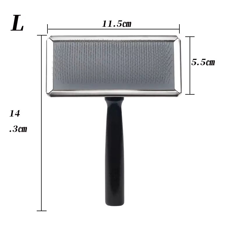 Premium Steel Needle Pet Grooming Comb with Wooden Handle – For Dogs & Cats | Purely Pawsome