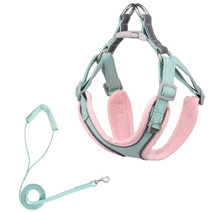 🐾 Purely Pawsome™ Adjustable No-Pull Dog Harness & Leash Set