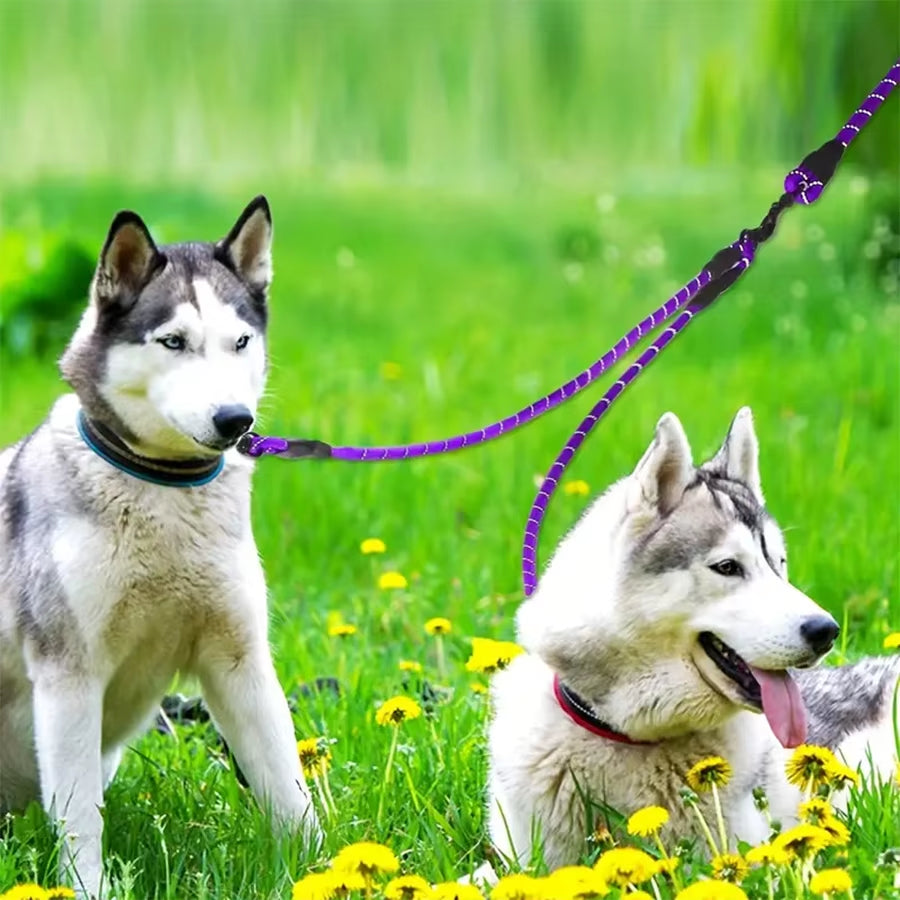 🐾 Purely Pawsome™ Dual Dog Leash