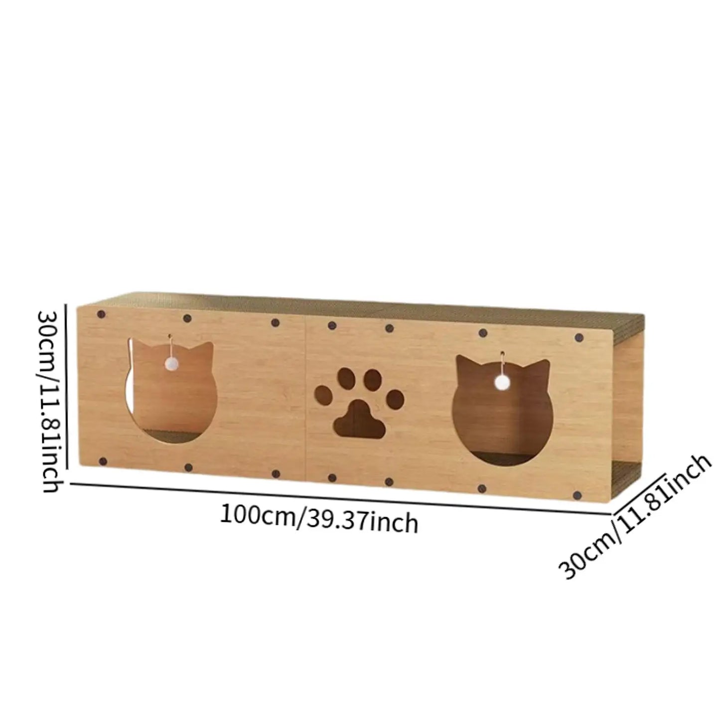 Cat Tunnel House Cats Scratching Pad Sturdy Pets Supplies Multipurpose Cat Tunnel for Kitty Gifts Cats Interactive Toy Furniture