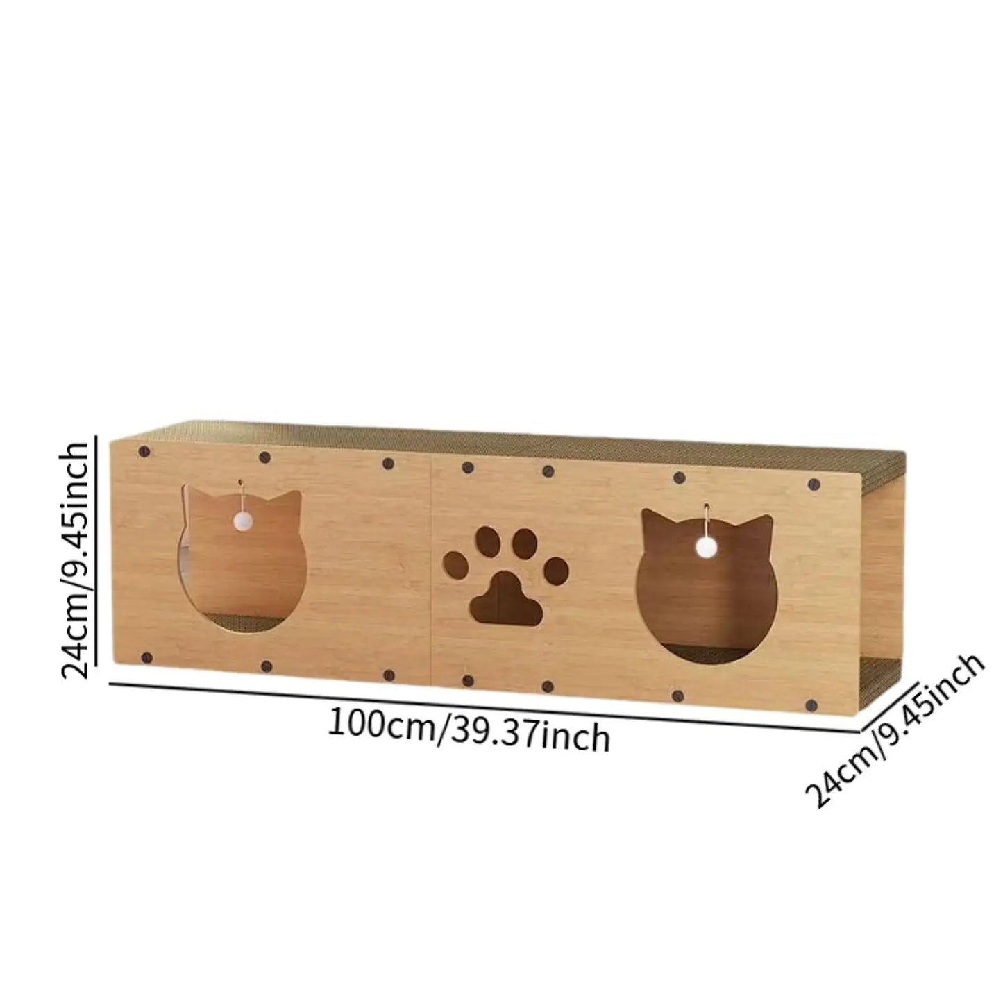 Cat Tunnel House Cats Scratching Pad Sturdy Pets Supplies Multipurpose Cat Tunnel for Kitty Gifts Cats Interactive Toy Furniture