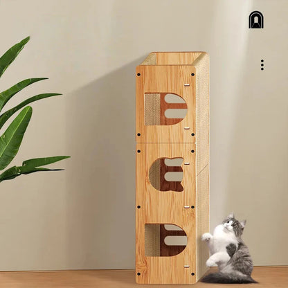 Cat Tunnel House Cats Scratching Pad Sturdy Pets Supplies Multipurpose Cat Tunnel for Kitty Gifts Cats Interactive Toy Furniture