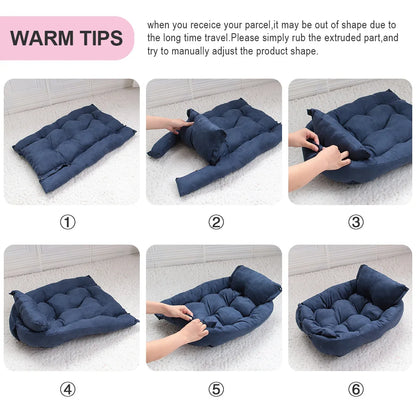 Purely Pawsome™ Multifunction 3-in-1 Dog Bed - Warm Winter Sofa Nest for Dogs & Cats