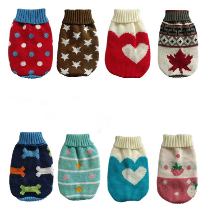 Purely Pawsome™ Cozy Knitted Dog Sweater - Winter Warmth for Small & Medium Dogs
