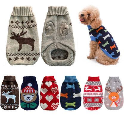 Purely Pawsome™ Cozy Knitted Dog Sweater - Winter Warmth for Small & Medium Dogs