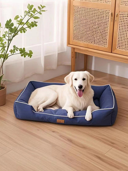 Purely Pawsome™ Four Season Square Dog Bed - Bite-Resistant Waterproof Mattress for Large Dogs