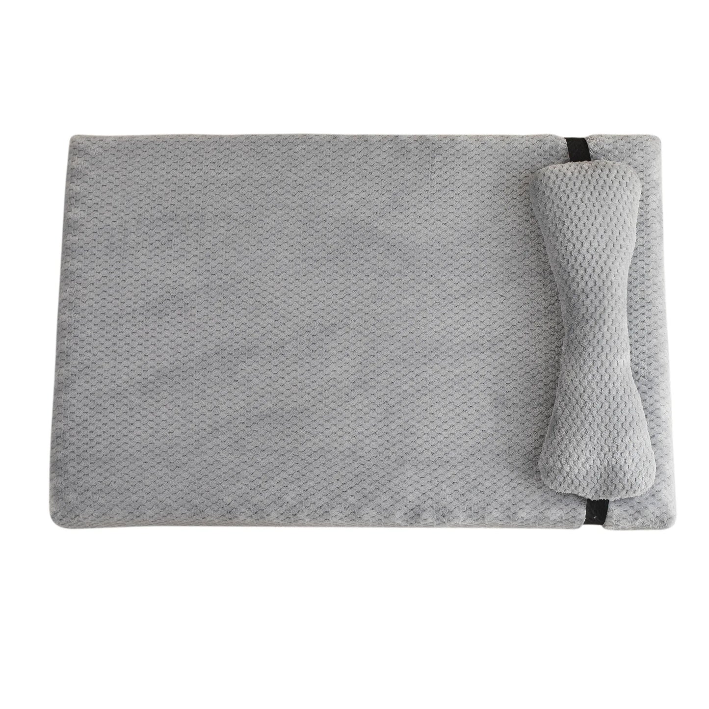 Purely Pawsome™ Warm Calming Dog Bed - Fluffy Plush Mat with Removable Winter Cover