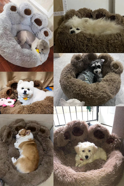 Purely Pawsome™ Fluffy Winter Dog Bed - Plush Kennel Sofa Basket for Large Dogs