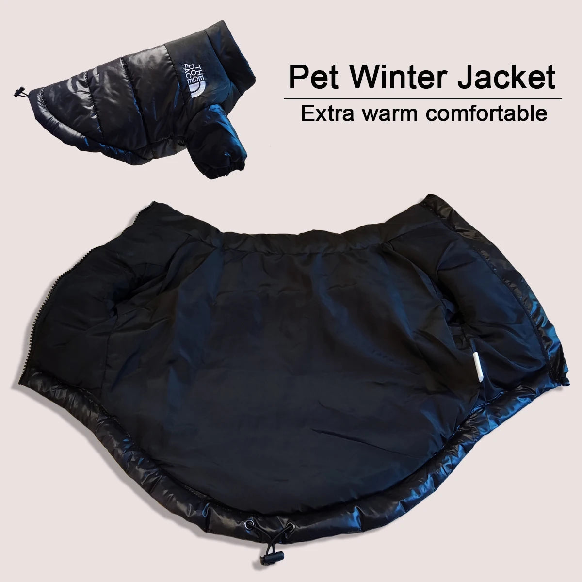 Purely Pawsome™ Reflective Windproof Dog Jacket - Warm Winter Coat for Small & Medium Dogs