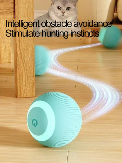 Purely Pawsome™ Interactive Cat Ball - Automatic Indoor Rolling Cat Toy Electric Smart Ball