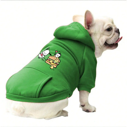 Purely Pawsome™ Cat & Dog Hoodie - Cartoon Sports Style Pet Clothing