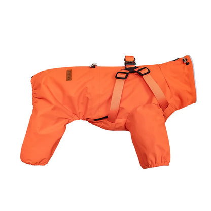Purely Pawsome™ Dog Raincoat with Harness - Waterproof 4-Leg Rain Jacket for Small Dogs