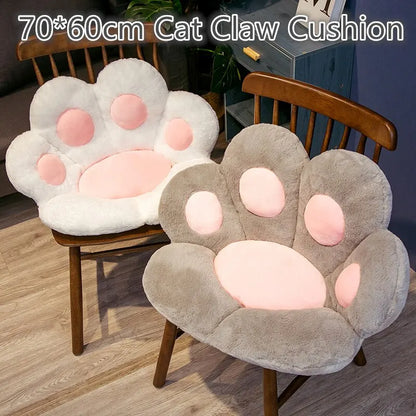 Purely Pawsome™ Kawaii Cat Paw Plush Cushion - 70x60cm Soft Stuffed Floor Chair Sofa Pad