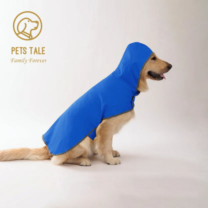 Purely Pawsome™ Waterproof Double-Layer Dog Raincoat - Bright Yellow Reflective Puppy Rain Jacket for Small & Medium Dogs