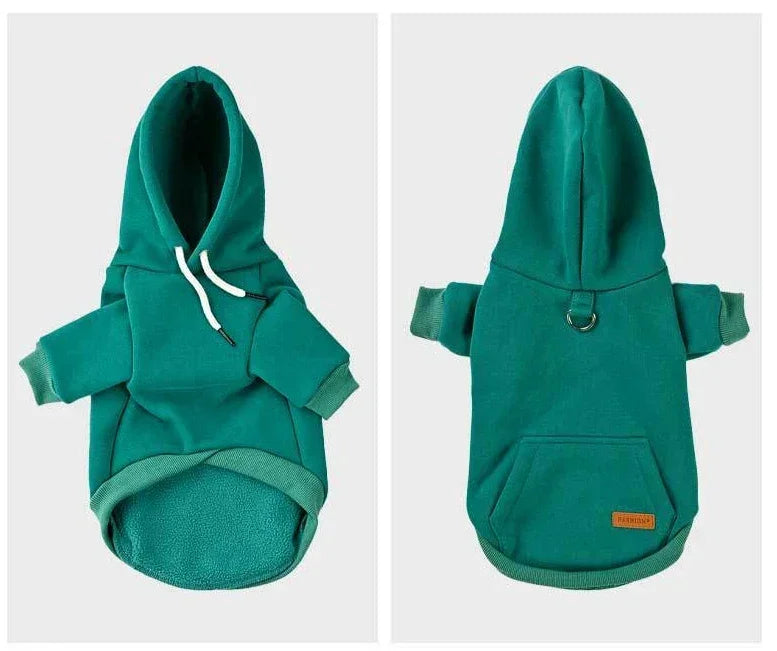 Purely Pawsome™ Warm Fleece Dog Hoodie - Outdoor Vest for Small & Medium Dogs