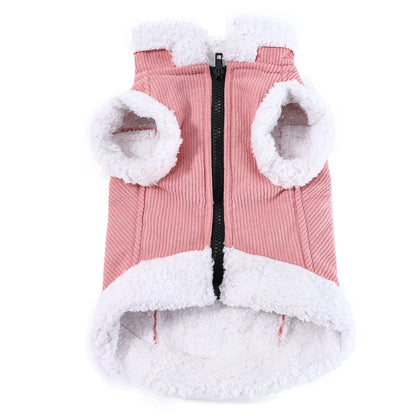 Purely Pawsome™ Warm Winter Fleece Jacket - Windproof Waterproof Coat for Small & Medium Dogs