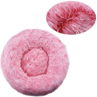 Purely Pawsome™ Round Pet Bed - Super Soft Plush Dog House for Large Dogs (40-90cm, 6 Sizes)