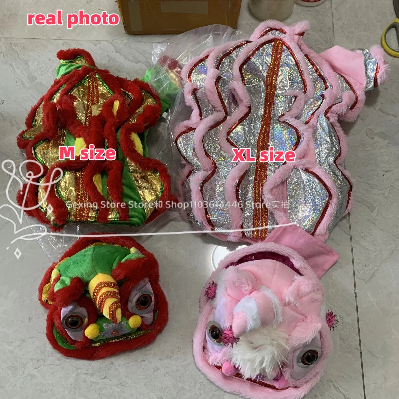 Purely Pawsome™ Lion Dance Dog Costume - Chinese New Year Festival Outfit for Dogs & Cats