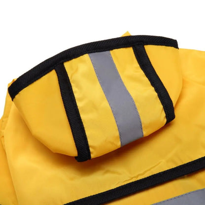 Purely Pawsome™ Waterproof Reflective Dog Raincoat - Full-Cover 4-Leg Protection for Small Dogs