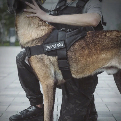 Purely Pawsome™ Tactical Dog Vest - Training Military Patrol Service Dog Harness with Handle
