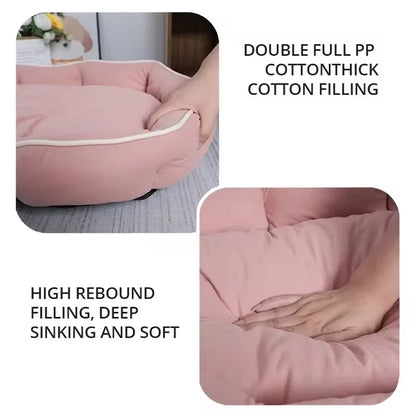 Purely Pawsome™ Pet Sofa Sleeping Bed - Large Dog House with Winter Warm Cushion
